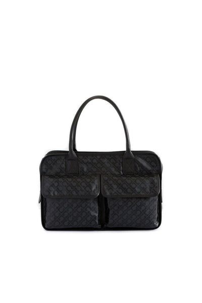SATCHEL CON  BOLSOS EXTERNOS Y CORREA GHB0247