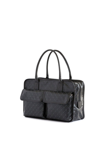 SATCHEL CON  BOLSOS EXTERNOS Y CORREA GHB0247