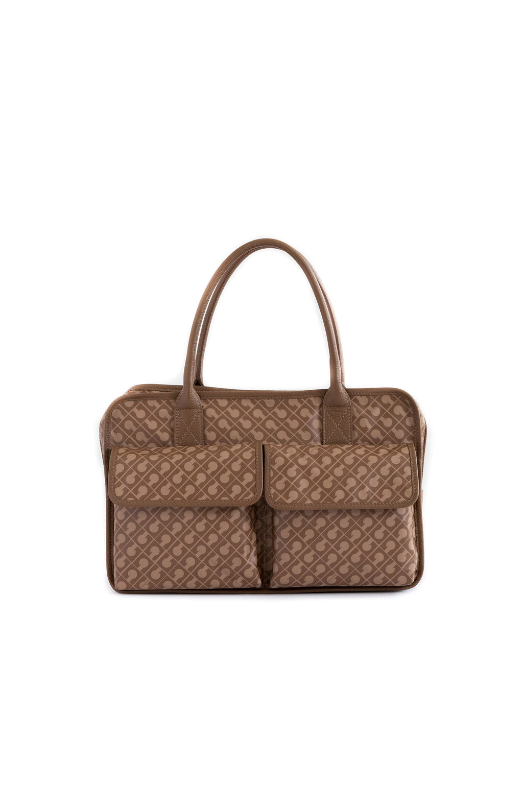 SATCHEL CON  BOLSOS EXTERNOS Y CORREA GHB0247
