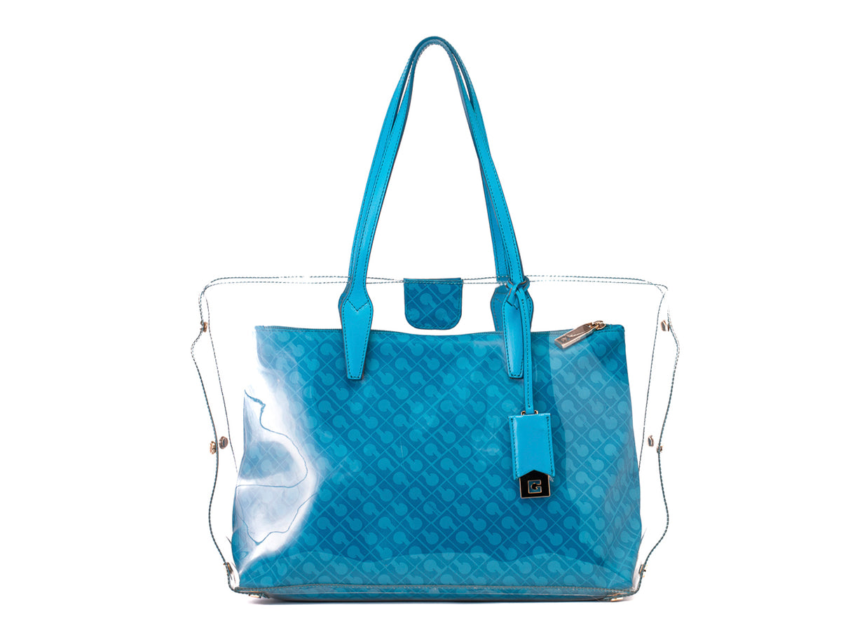 Bolsa Annika de PVC Azul